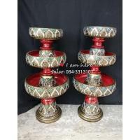 ราคา พานเจ้านาง​ ขนาด8-10-12​นิ้ว​ รวมส่งฟรี​ (1ชุดมี3ชิ้น) (21723721342)