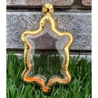 ราคา กรอบทองชุบ กรอบเต่า กรอบพระ กรอบเต่าทองขนาด ยาว 5.0 ซม กว้าง 3.4 ซม (2041989258)