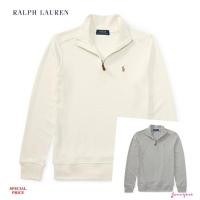 ราคา RALPH LAUREN COTTON HALF-ZIP PULLOVER (912388412)
