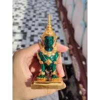 ราคา พญาปุริสาท องค์บูชา ๔.๕ นิ้ว เนื้อชนวนกะไหล่ทองลงยาเขียวมรกต (20347939392)