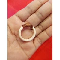 ราคา แหวนงาช้างถักหัวน้ำตาลเผือก (19475678871)