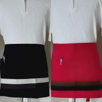 ราคา ผ้ากันเปื้อนครึ่งตัว สีดำ และแดง (25902901469)