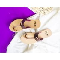 ราคา DUDE SHOES - ดูดี รองเท้าแตะแฮนด์เมด แบบคีบ สวมนิ้วโป้ง พื้นสีเบจ สายสีม่วง+นู๊ด (4753122238)