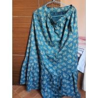ราคา กระโปรงยาว Uniqlo สีฟ้าเขียว (23079719115)