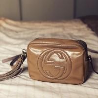 ราคา กระเป๋า Gucci Soho แท้ หนังแก้ว สีชมพู (5812081357)