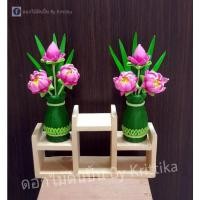 ราคา ดอกไม้ดินปั้น ดอกบัวไหว้พระ ดอกบัวบูชาพระ  ดอกบัวดินปั้น ดอกบัวปลอม พานพุ่มดอกบัว ดอกไม้ปลอม ดอกไม้ประดิษฐ์ ของแต่งบ้าน (16964939399)