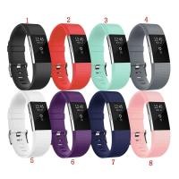 ราคา สายนาฬิกาข้อมือสำหรับ Fitbit Charge 2 Heart Rate Activity Tracker ซิลิโคน (1686419135)
