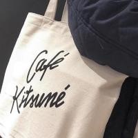 ราคา Cafe Kitsune Tote bag กระเป๋า maison kitsune (1182554241)