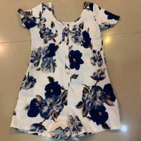 ราคา จั๊มสูท ลายดอกสีน้ำเงิน (7909169354)