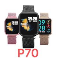 ราคา P70 นาฬิกาข้อมือ(รองรับภาษาไทย)มีสาย2สาย (16587888274)