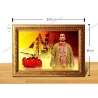 ราคา รูปมงคล พระบาทสมเด็จพระนั่งเกล้าเจ้าอยู่หัว รัชกาลที่3 (เจ้าสัว) พร้อมกรอบทอง แนวนอน ขนาด 39 x 54.5 cm (5617669985)