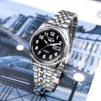 ราคา SEIKO 5 Automatic รุ่น SNK381K1 นาฬิกาข้อมือผู้ชายสายแสตนเลสสีเงิน หน้าปัดดำ- มั่นใจ ของแท้ 100% ประกันศูนย์ 1 ปี (7375503360)