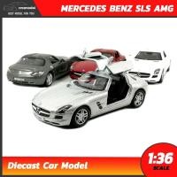 ราคา สินค้าขายดี โมเดลรถเบนซ์ MERCEDES BENZ SLS AMG (Scale 1:36) โมเดลรถสปอร์ต ของสะสม Kinsmart (1263904359)