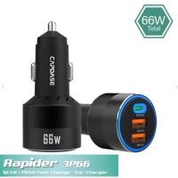 ราคา Capdase QC3.0/PD3.0 Rapider 3P66 Fast Charging Car Charger (19090329399)