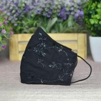 ราคา แมส แมสลูกไม้ แมสปิดปาก แมสปิดจมูก ผ้าปิดจมูก ผ้าปิดปาก mask กรอง3ชั้น มีช่องสอดแผ่นกรอง #MB101 สีดำ (3845302279)