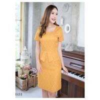 ราคา เดรสทำงาน สีเหลือง (1300145485)