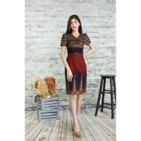 ราคา ชุดเดรสผ้าฝ้ายหมักโคลนพิมพ์ลายไทย #เข็มขัดถอดได้ ทรงสอบ คอหัวใจ แขนพับจีบ ซิปหลัง ซับในทั้งชุด ไม่ผ่าหลังนะคะรุ่นนี้ (6877887737)