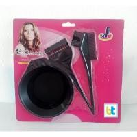 ราคา ชุดอุปกรณ์ย้อมผม 3 ชิ้น ถ้วยผสม + หวีย้อม +แปรงย้อมผม (12814000672)