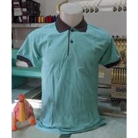ราคา เสื้อคอโปโลสีเขียวมิ้นแขนจั๊มสีเทา (8688550425)