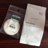 ราคา Innisfree long wear cover cushion SPF50+ PA+++ (refill) N21 free puff (190330826)
