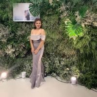 ราคา ชุดออกงานสีเทา ปาดไหล่ไซร์xl ใส่ครั้งเดียว ใส่ออกมาแล้วสวยดูแพง รับรองว่าไม่ผิดหวัง (2336509673)