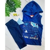 ราคา ชุดเช็ทเด็กผู้ชายเสื้อ+กางเกง ลายปลาฉลามแบรนด์ F&Fแท้ (2966370456)