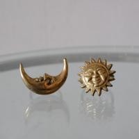 ราคา Set แหวนผ้าเช็ดปาก ห่วงรัดผ้าเช็ดปาก รูปพระอาทิตย์คู่พระจันทร์ สีทอง (11225531611)