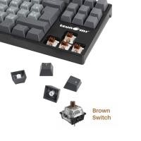 ราคา คีย์บอร์ด Tsunami Outemu รุ่น MK-04 Youth Gray (Brown Switch)Gaming Keyboard รับประกัน2ปี (13897220400)