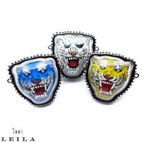 ราคา Leila Amulets พญาเสือโคร่ง ห่วงข้าง (พร้อมกำไลหินฟรีตามรูป) (9766051163)