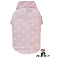 ราคา Petcloths -Doggydolly เสื้อผ้าแฟชั่น สัตว์เลี้ยง ชุดน้องหมาน้องแมว เสื้อเชิ๊ต คอปก ลายจุด สีชมพู ไซส์ 1-9 โล S129 (18571891141)