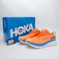 ราคา ▪️ H11 preferred - genuine HOKA ONE ONE Clifton 9 Wear resistant breathable low top running shoes orange (23850852735)