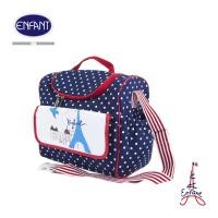 ราคา Enfant กระเป๋าคุณแม่ลายจุด หอไอเฟล สีน้ำเงิน (19677181080)