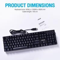 ราคา K479 OKER BACKLIT KEYBOARD GAMING Mechanical Blue Switch คีย์บอร์ด เกมมิ่ง แป้นพิมพ์คอม มีไฟ 479 (22749467588)