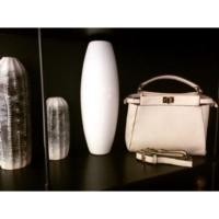 ราคา กระเป๋าเกาหลีหนังแท้ สีขาว มือสอง (1017307359)