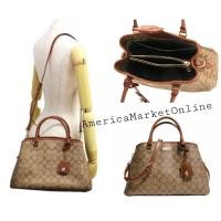 ราคา กระเป๋า COACH/ SMALL MARGOT CARRYALL IN SIGNATURE (COACH F34608) (19769644168)