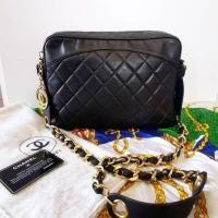 ราคา Chanel​ Vintage​ Camera​ Quilted​ Lambskin​ Shoulder​ &​ Cossbody​ Bag​ size​ 11​ inch​ (8903121164)