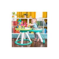 ราคา โต๊ะกิจกรรมเก้าอี้หัดเดินBright Starts Around We Go 2-in-1 Walk-Around Baby Activity Center & Table, Tropic Cool (17089425114)