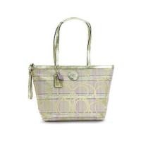 ราคา กระเป๋า COACH signature stripe plaid ของใหม่ (1859312337)