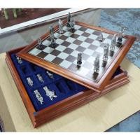 ราคา ชุดหมากรุกสากล คาเมลอท หายาก CHESS SET CAMELOT PEWTER DANBURY MINT 1991 (20807482047)