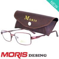 ราคา Moris แว่นตา รุ่น 2816 สีแดง กรอบเต็ม ขาข้อต่อ วัสดุ สแตนเลส สตีล (สำหรับตัดเลนส์) กรอบแว่นตา Eyeglasses (2288973643)