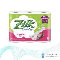 ราคา ( แพ็ค 6 ม้วน) Zilk by Cellox Jumbo Roll Tissue ซิลค์ จัมโบ้ บาย เซลล็อกซ์ กระดาษชำระ (4037848628)