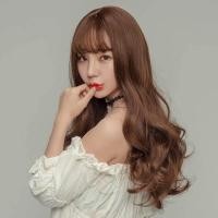 ราคา วิกผมยาว ดัดลอนปลาย สวยๆเป็นธรรมชาติ มีหน้าม้าเพิ่มควาแบ๊วๆสไตล์เกาหลี (1241695740)
