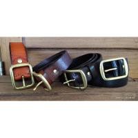 ราคา เข็มขัดหนังแท้ (หนังวัว)100%หัวทองเหลือง (SolidBrass):1.5นิ้ว เข็มขัดหัวทองเหลือง (9208328232)