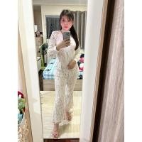 ราคา ชุดจั๊มกางเกงขาม้าลูกไม้ งานป้าย (7554383888)