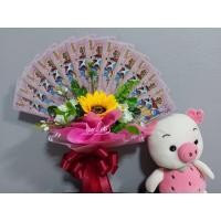 ราคา พวงมาลัยธนบัตร ทรงพัดใส่เงินได้ 12 ใบ ช่อดอกได้ ช่อธนบัตร ช่อเงิน พัดเงิน พวงมาลัยปัจฉิม ของขวัญปัจฉิม (14316897552)