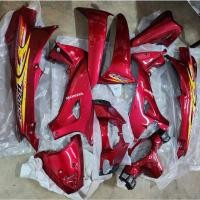 ราคา ชุดสี wave125s เวฟ125r สีแดงแก้ว326 กาบรถ เฟรมรถ เวฟ125s (20685402938)