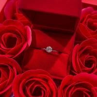 ราคา แหวนเพชรสังเคราะห์เพชรนำเข้าเองจาก USA แหวนเพชรชู 50ตังค์ เล็กๆติดนิ้วได้ทุกวันเพชรชู 50ตังค์ 6หนามเตย (821044624)