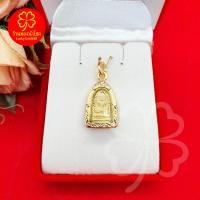 ราคา จี้พระรอด คุ้มครองภัยอันตราย เลี่ยมทอง ขนาด 1.4 x 2 ซม. (23946524141)