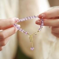 ราคา MINDO สร้อยข้อมือหินอเมทิสต์ (Amethyst)หินอเมทิสต์หินแท้100%หินนำโชค หินอเมทิสต์ NO.BX-Purple (15031487421)