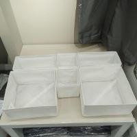 ราคา IKEA,แท้,กล่องผ้าราคาถูก,กล่องผ้าอิเกีย,SKUBBสกุบบ์,กล่องผ้า6ชื้น,สีขาว/เทา (14000884449)